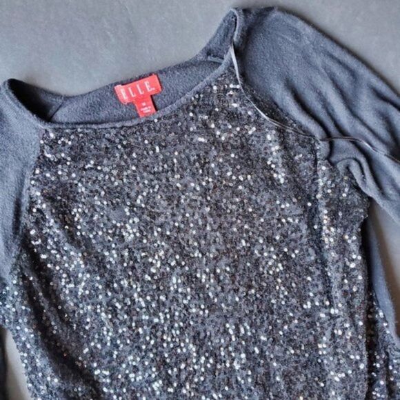 Elle sequin black sweater - Picture 3 of 8